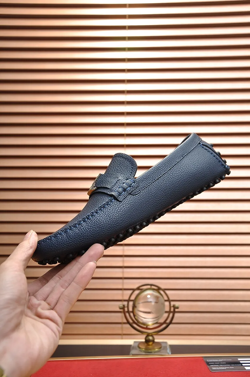 Men's men's shoes 💰420💶 [LV Doudou shoes] (water-dyed cowhide lining) new model is on the market, available on the official website. The new Doudou shoes are processed into single-color materials, and the uppers are made of imported horsehide leather. The body of the shoe is fully hemmed with mark thread, and is lined with imported original cowhide leather. The elegant shoe shape is super suitable for all-matching, and the size is 38-44.